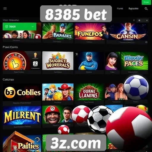 Análise das opções de jogos na 8385 bet